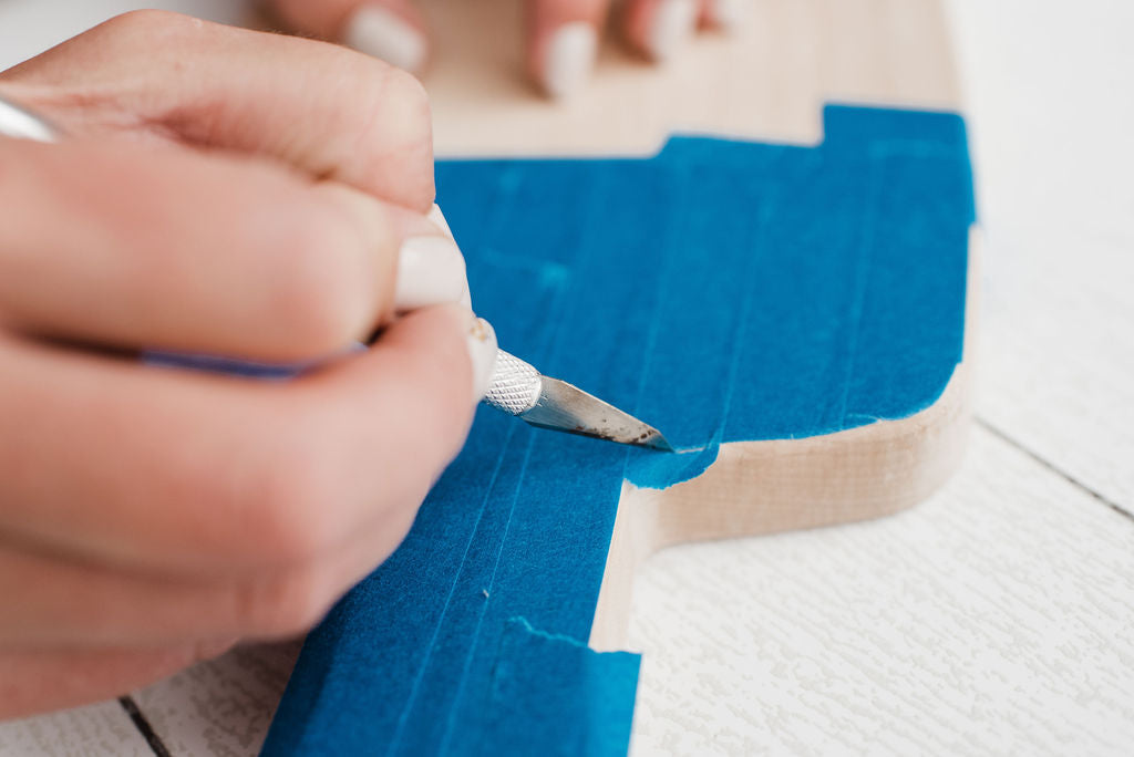 Marbled Resin Wood Board Craft Party Pack