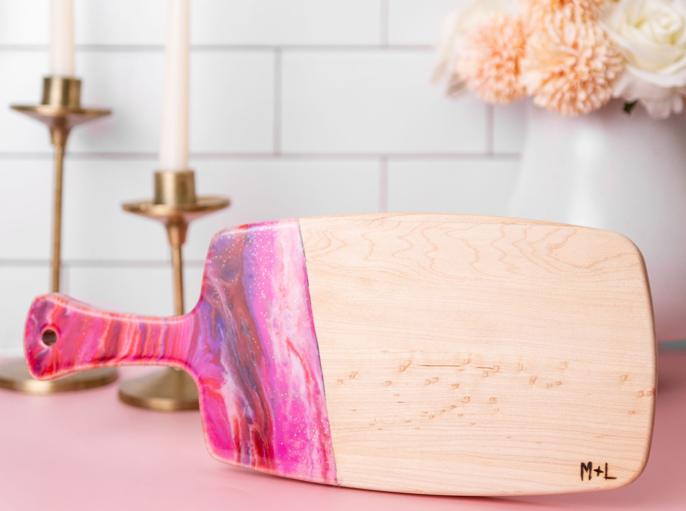Marbled Resin Wood Board Craft Party Pack