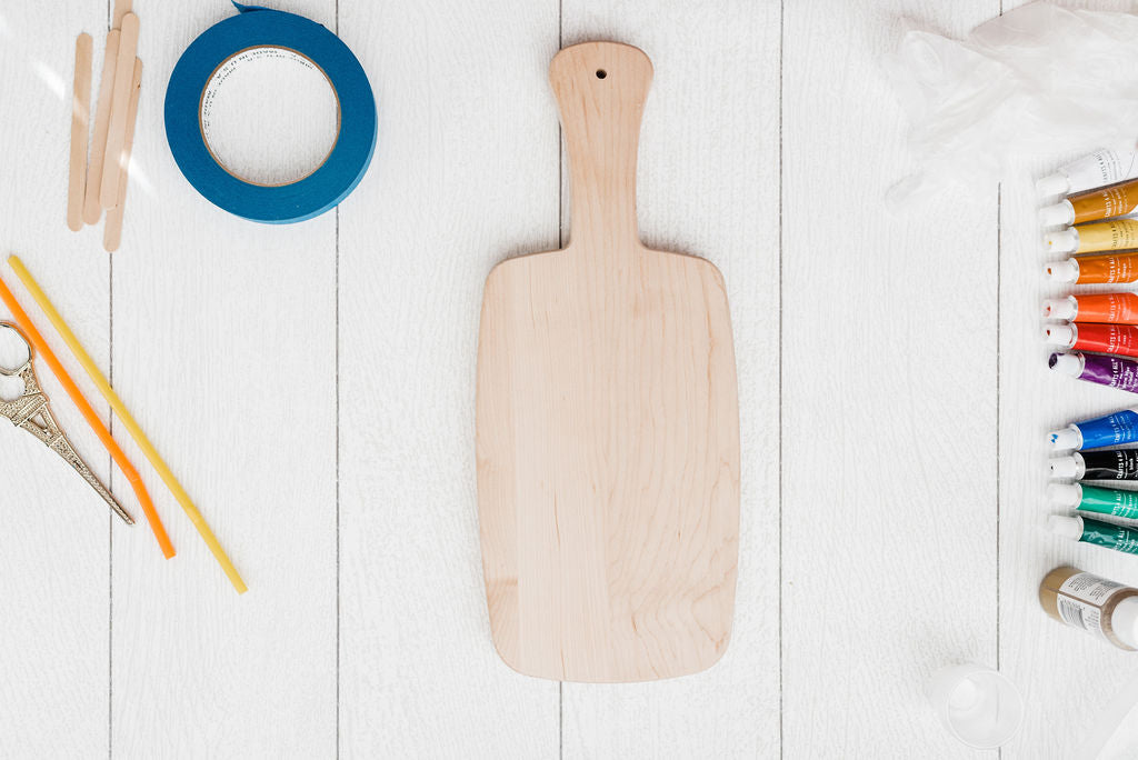 Marbled Resin Wood Board Craft Party Pack